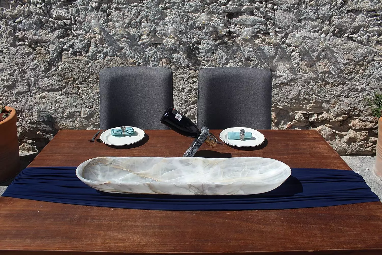 Home Decor Tray Natural Stone Bowl Vassel Modern Beautiful Onyx Mexican Wholesale (2)