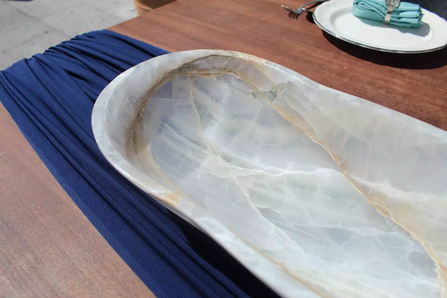 Home Decor Tray Natural Stone Bowl Vassel Modern Beautiful Onyx Mexican Wholesale (4)